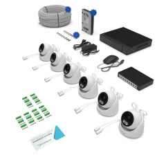 8.0Mpx IP kamerový systém PROFI 6xDOME PRD38 Switch PLUS