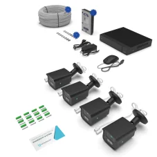 IP kamerový systém 8.0 Mpx s AI PATRONUM 4xBULLET PRB38 Gen2 Antracit