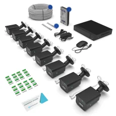 IP kamerový systém 8.0Mpx s AI PATRONUM 8xBULLET PRB38 Gen2 Antracit